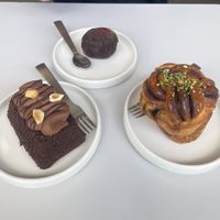 All of the vegan sweet options   at Pokusa Bakery in Gdynia