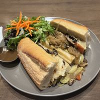 Vegan mushroom cheesesteak   at Harvest Seasonal Grill & Wine Bar in Collegeville