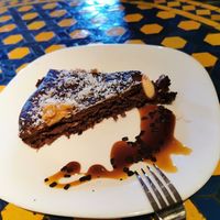 Brownie vegano at Baraka in Orgiva
