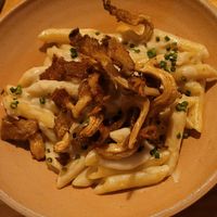 Three cheese pasta at Real Vegetal in Medellin