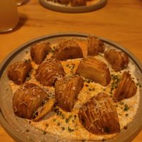 papas con queso de marañon at Real Vegetal in Medellin