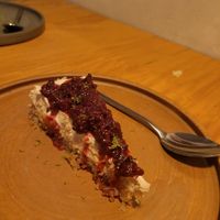 cheesecake at Real Vegetal in Medellin