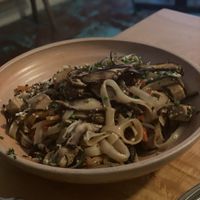 Yummy pad Thai stir fry with tofu   at Real Vegetal in Medellin