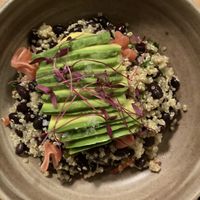 quinoa/bean salad  at Real Vegetal in Medellin