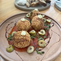 arancini  at Real Vegetal in Medellin