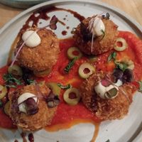 Arancini at Real Vegetal in Medellin