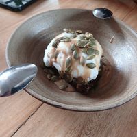 Brownie con helado, 10/10, deliciosoooo at Real Vegetal in Medellin