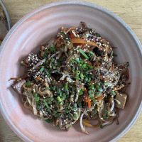 Fried noodles   at Real Vegetal in Medellin