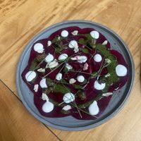 Beet carpaccio. Sublime    at Real Vegetal in Medellin