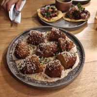 The potato dish, really good at Real Vegetal in Medellin