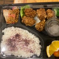 Fried Tofu bento at Somenoya in Barcelona
