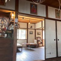 inside the cafe at Jiyuubokuminzoku Cafe in Aomori