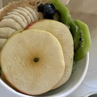 Spirulina coconut with toppings   at Thank You Cup in Bangkok