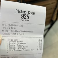 receipt  at La Çaí in Brussels