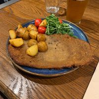 Schnitzel/Milanesa from Compasión Vegan Butcher's at Lamucca de Prado in Madrid