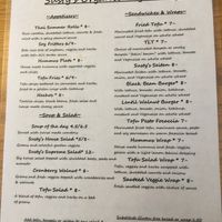 Menu  at Susty's Cafe in Northwood