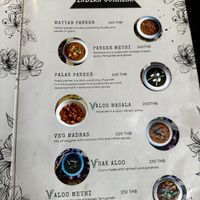 Menu  at Jai Jagannath in Ao Nang