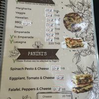 A little bit of the menu  at Jai Jagannath in Ao Nang