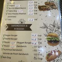 A little bit more of the menu  at Jai Jagannath in Ao Nang