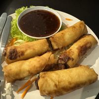 Vege spring rolls, amazing!   at Jai Jagannath in Ao Nang