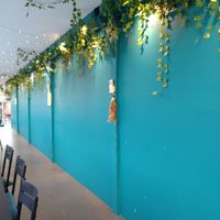 From second floor. Beautiful wall, but other side not so good views from windows 😆. #Veganuary at Jai Jagannath in Ao Nang