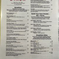 Menu part 1  at Penn Yan Diner in Penn Yan