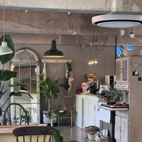 Pale pink furniture is beautiful!  at Ksana 크샤나 in Busan