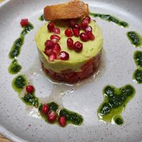 Tomato tartare (starter) at Pakhuis Leiden in Leiden