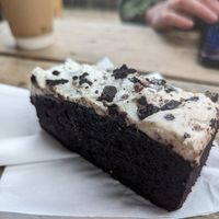 Cookies and cream cake at Barry Sidings Cafe in Pontypridd