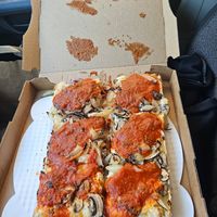 Volos vegan detroit style. at Volo Craft Pizza in Swampscott