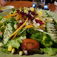 Salad at Imm Aim Vegetarian and Bike Cafe in Chiang Mai