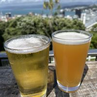 Beers with a view   at Cable Top Eatery in Wellington