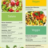 Speisekarte  at Vogel Hausbräu in Ettlingen