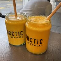 Tropical Trail and Vitamin Boost Juice   at Arctic Juice & Cafe in Montreux