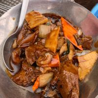 Vegan chicken in Chinese sauce  at Miss Asia in Gran Canaria