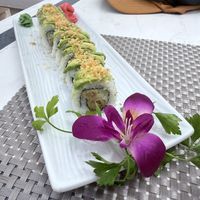 Faux chicken tempura sushi    at Miss Asia in Gran Canaria