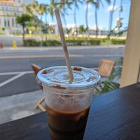 Nutella Coffee at Blondies Vegan Proteins + Cafe Hawaii in Honolulu