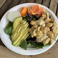 “Egg" breakfast plate  at Blondies Vegan Proteins + Cafe Hawaii in Honolulu