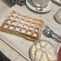 Waffel with vegan cream   at Stadtcafe Kassel in Kassel