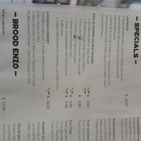 Menu 2 at Strandpaviljoen Paal 10 in Ouddorp