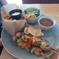 Vegetarian dish at Strandpaviljoen Paal 10 in Ouddorp