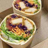 Vegan wrap 🌱   at Cafe Karma in Bridgwater