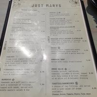 Only one vegan offer at Just Mary's in Pwllheli