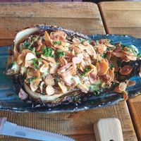 Grilled Thai hispi cabbage - 7.5/10 - tasty but from the galangal paste bit hairy at Kona in Falmouth
