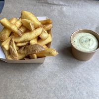 Frites with ranch dip  at GORYA in Brussels