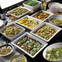 Buffet 100% vegan at GORYA in Brussels