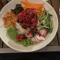 Beet and sweet potato poke   at STIR in Chattanooga