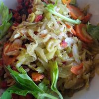 Roasted vegetables on farrow at STIR in Chattanooga