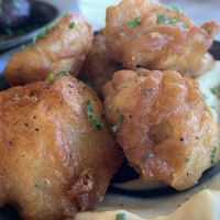 Battered artichoke   at Otto Champagneria & Beer Hall in Wellington