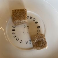 You can ask for sugar. They have brown sugar cubes like this.  at mtl cafe & bakery in Seoul
